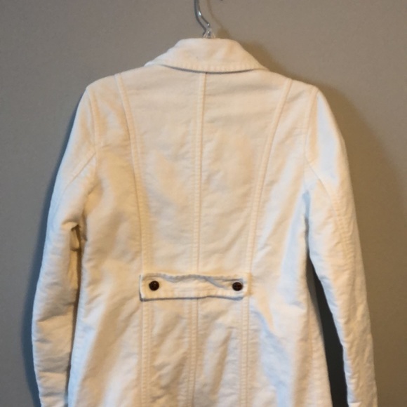 GAP Coat Jacket SZ M Pea Coat Cream - Picture 7 of 9